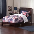 thumbnail image 1 of Portland Twin Solid Wood Foundation Bed in Espresso, 1 of 12