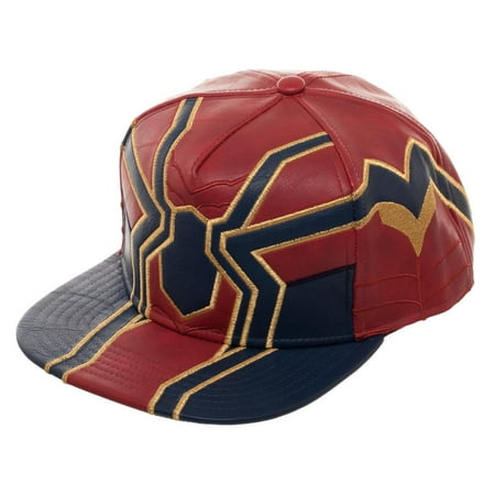 Movie Spiderman Snapback Hat, Avengers Suit Up Faux Leather Hat, Infinity War
