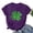 Purple, variant on VgaVtl St. Patrick's Day T-Shirt Women Sequin Short Sleeve Graphic Womens Tops Casual Relaxed Fit Sparkly Tops,Green 2XL