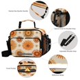 thumbnail image 4 of Insulated Lunch Bag 6L Leak-Proof Lunch Box with Shoulder Strap Multiple Pockets Lunch Tote Repeating Sun Pattern, 4 of 9