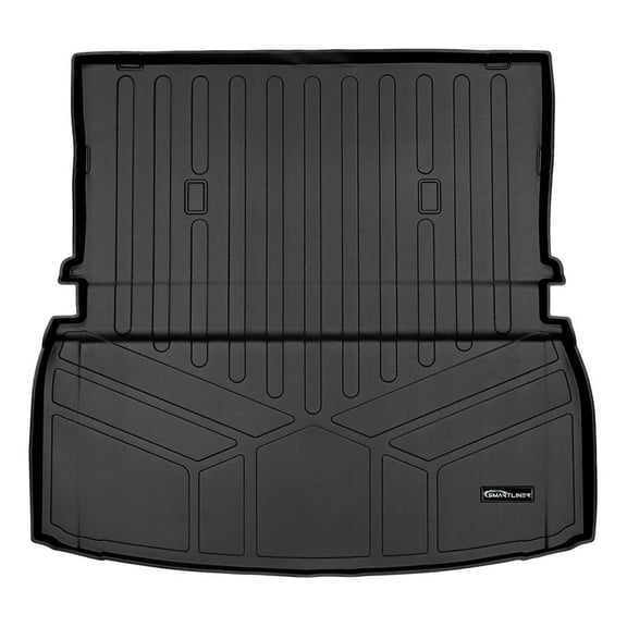 SMARTLINER All Weather Custom Fit Black Cargo Liner Mat Behind the 2nd Row Compatible With 2020-2023 Lincoln Aviator