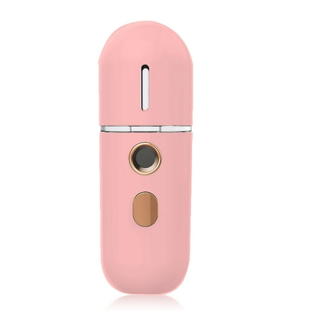 Mist Humidifier Handheld Facial Nebulizer Water Spray Machine Moisturizing Diffuser Steamer Skin Sprayer Personal Care Household Light Pink