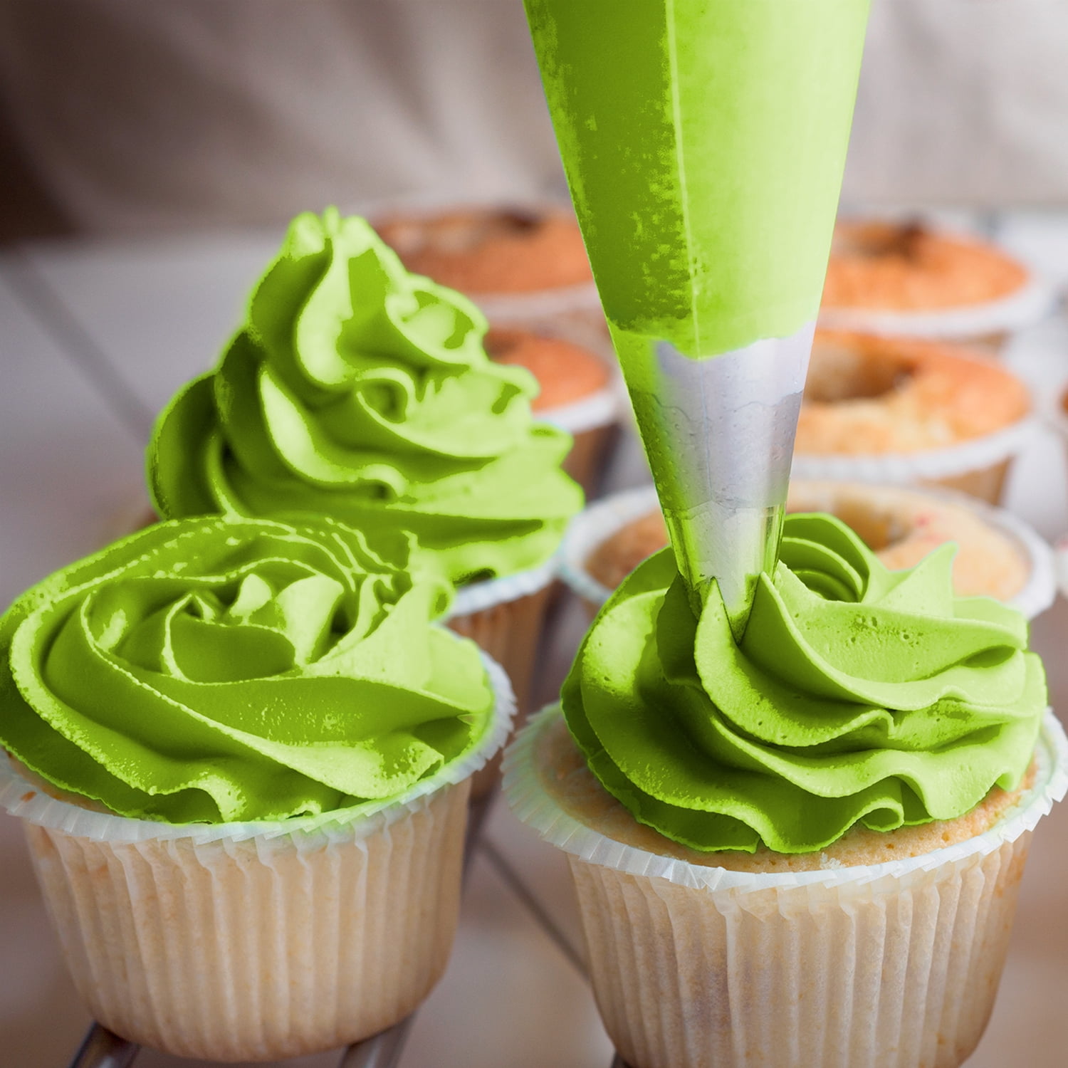 Chefmaster by US Cake Supply 10.5oz Neon Brite Green Liqua-Gel Cake Food Color