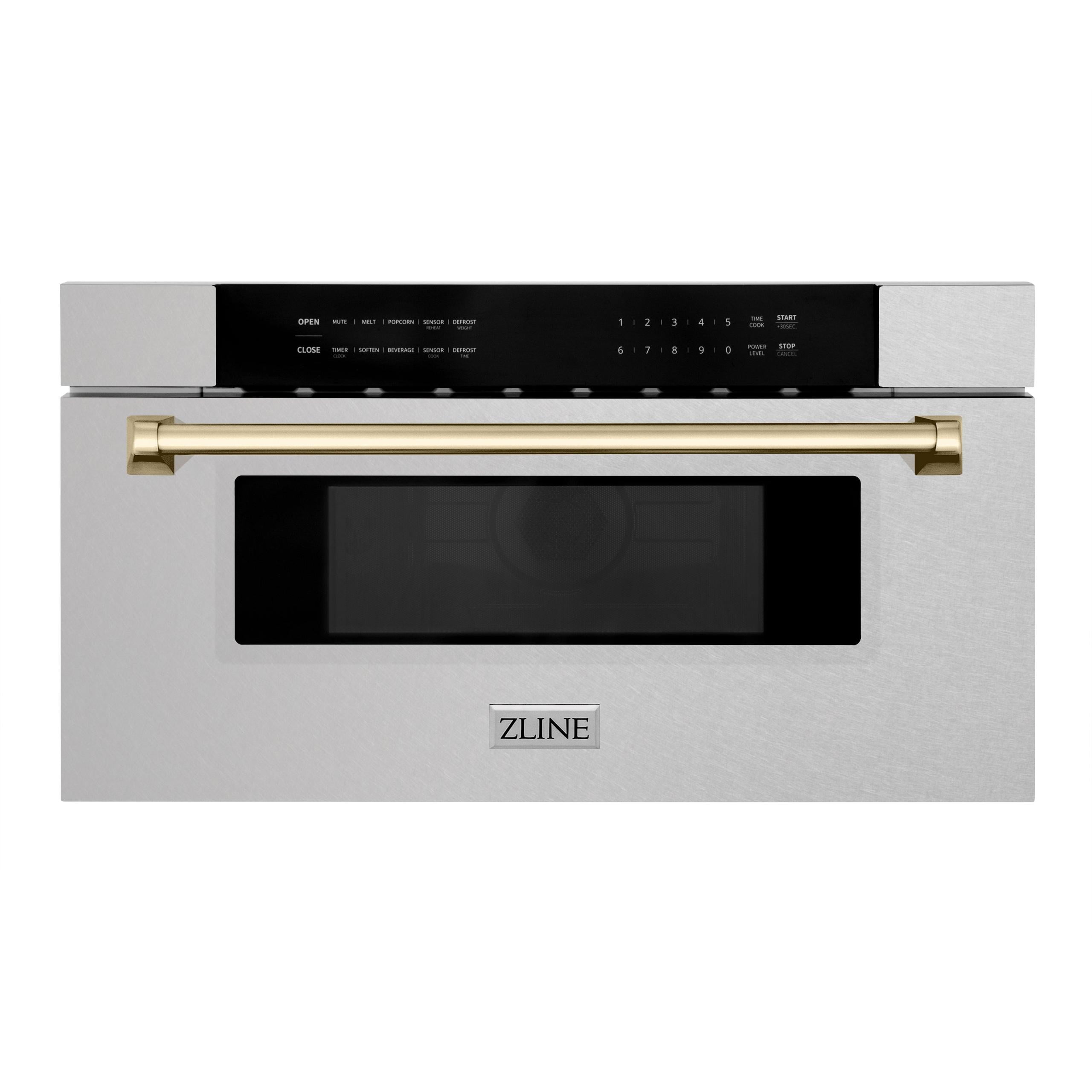 Zline MWDZ-30-SS-CB Autograph Edition 30" Wide 1.2 Cu. Ft. 1000 Watt Fingerprint Resistant