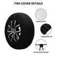 thumbnail image 4 of Easygdp Vegetables2 Automobile Tire Dust Cover, 14-17in Spare Tire Cover Universal Fit for Trailer, Car, Truck, SUV, Jeep - 14 inch, 4 of 9