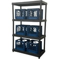 thumbnail image 6 of Juggernaut Storage: Milk Crate 2pk - 16 Qt, Blue - Multi-Purpose Storage Solution, Stackable Organization, Heavy-Duty Plastic Bins, Built-In Handles, 6 of 12