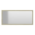 thumbnail image 2 of Bathroom Mirror Sonoma Oak 31.5x14.6in - Engineered Wood Wall Mirror - Contemporary Style - Durable Acrylic - Easy Clean - Home Decor, 2 of 6