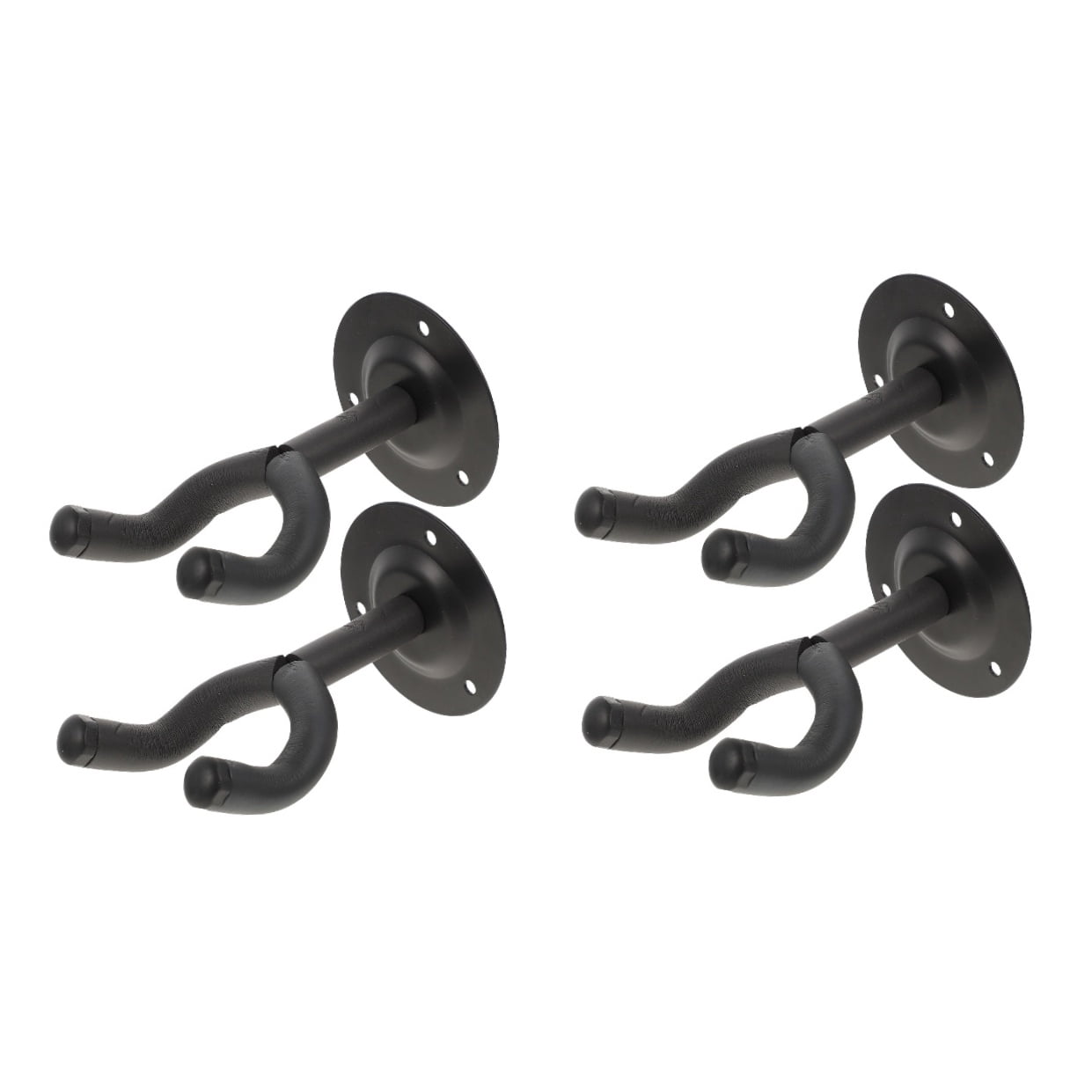 2 Count Guitar Mount Hanger Wall Bass Guitars Mandolin Black