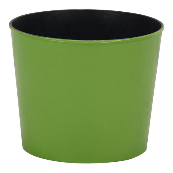Maceta Moderna Redonda de Plástico Verde Lima de Planter Cheung 7"