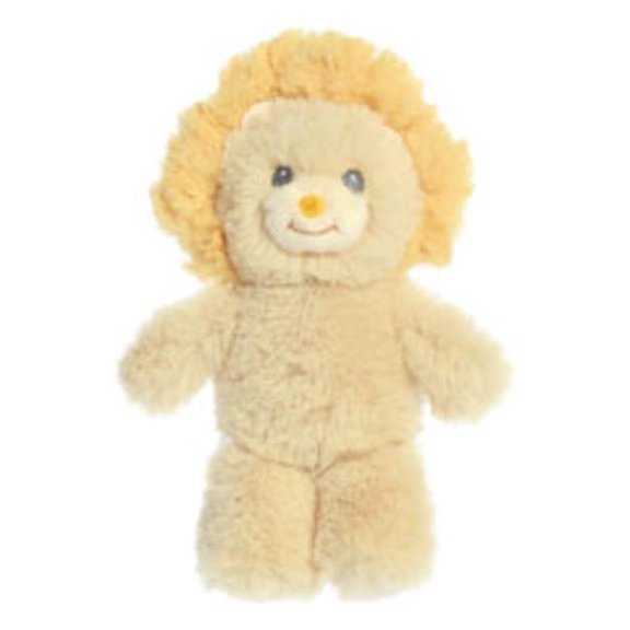 ebba - Small Brown Cuddlers Rattle - 6.5" Leo Lion - Playful Baby Stuffed Animal