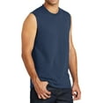 thumbnail image 2 of Mafoose Male Cotton Sleeveless Tee Men Athletic Shirts & Tops Navy 4X-Large, 2 of 5