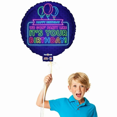 Best Party Ever Tune-a-Loons 50 Cent in Da Club Mylar Singing Blue Birthday Balloon, 27 in