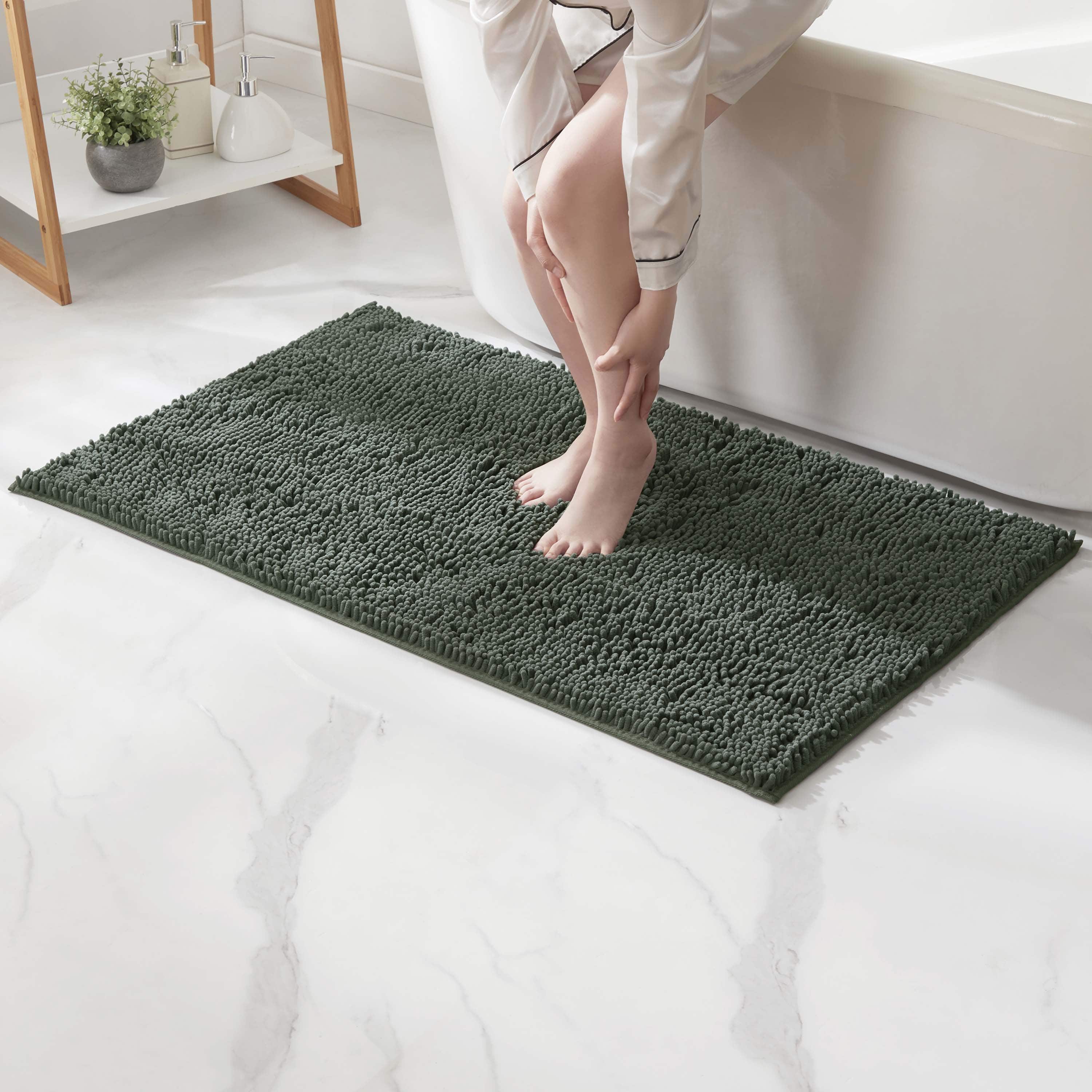 LammaLoe Bath Rug, Chenille Bathroom Rug, Absorbant Bath Mat For Bathroom Decor, Shower Mat 26x44
