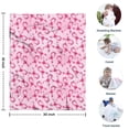 thumbnail image 4 of Pink Breast Cancer Blanket,Comfortable Soft Flannel Throw Blanket,All Season,Warm Lightweight Blankets for Sofa Bed Couch Living Room Chair,30"x40", 4 of 4