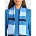 thumbnail image 5 of Time and Tru Women's Ribbed Crewneck Sweater and Stripe Scarf Set, 2-Piece, Sizes XS-XXXL, 5 of 6