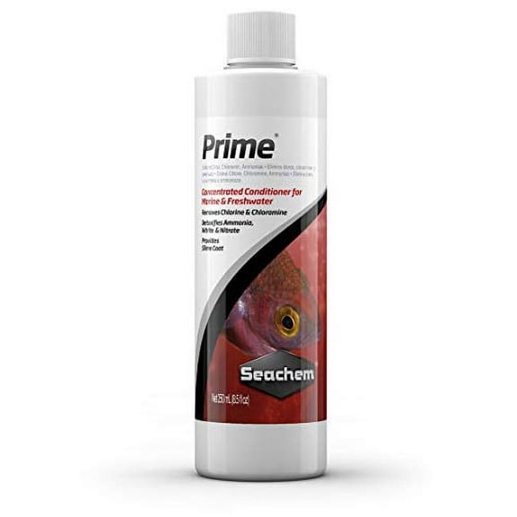 Seachem Prime Fresh and Saltwater Conditioner - Chemical Remover and Detoxifier 100 ml