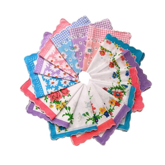 Flower Patterned Pocket Handkerchief for Sweating for Ladies, Weddings for Fitness Enthusiasts and Adventurers