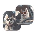 thumbnail image 2 of Yuyamidu Husky Car Window Sunshades for Front Window Universal Windshield Visor for Truck Auto SUV 2 Piece Automobile Sun Shade Accessories Blocks Sun Glare UV and Heat, 2 of 5
