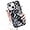 Black, variant on Compatible with iPhone 15 Plus Shiny Plating Marble Case with Detachable Glitter Paper for Women Men Fashion Luxury Electroplated Soft TPU Camera Protection Shockproof Phone Cover, Black