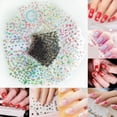 thumbnail image 2 of 10pcs Flower 3d Nail Art Stickers, Gold/Silver Decorative Tips For Nail Art Beauty Products, 2 of 3