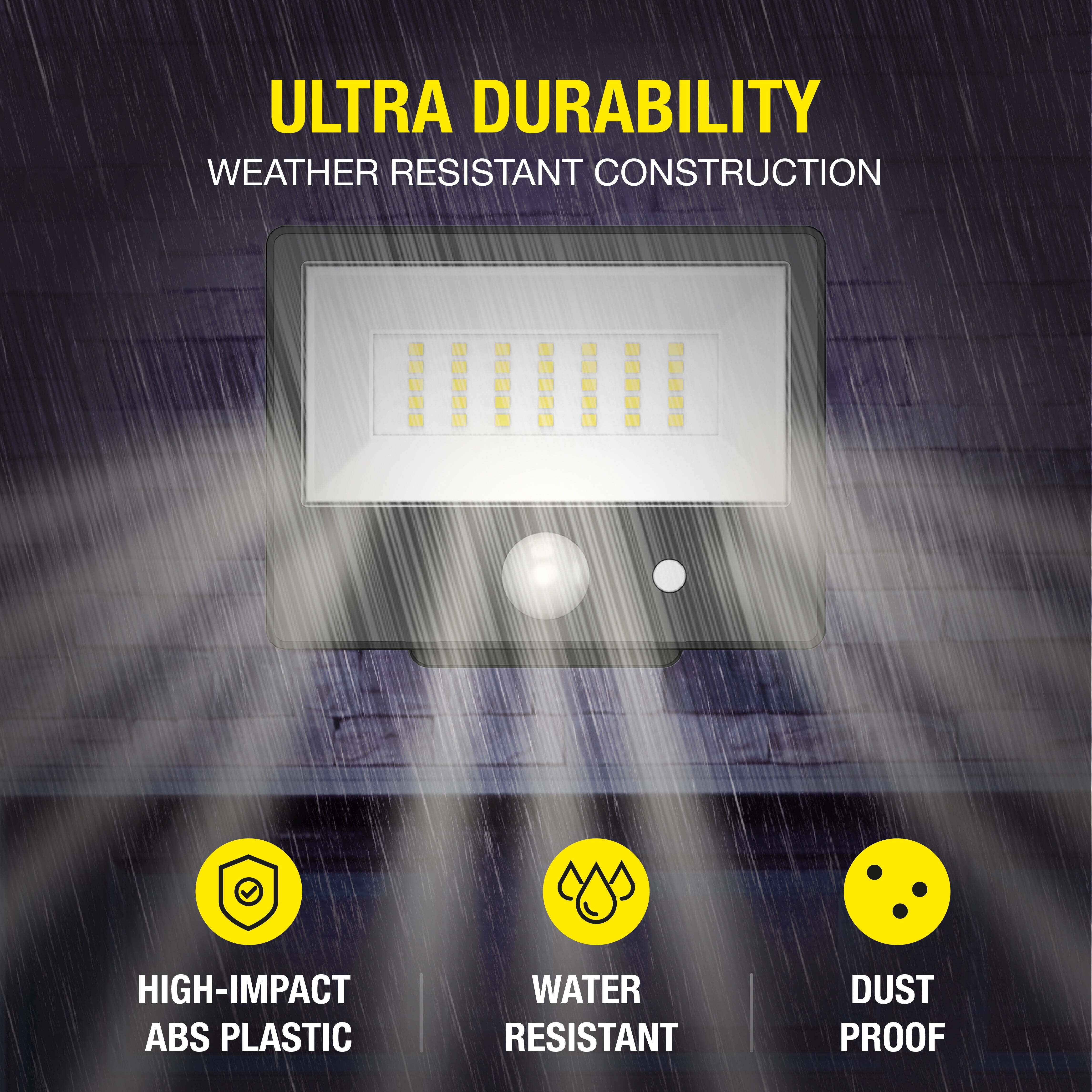 Hyper Tough 800 Lumen Solar Motion Security Flood Light, Black photo 7
