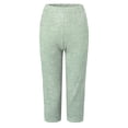 thumbnail image 4 of vigerkar Capri Leggings for Women High Waisted Polka Dot / Striped Patterns Workout Yoga Leggings (Light Green, XXL), 4 of 4