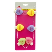 Way To Celebrate Valentine's Hearts Jumbo Necklace.
