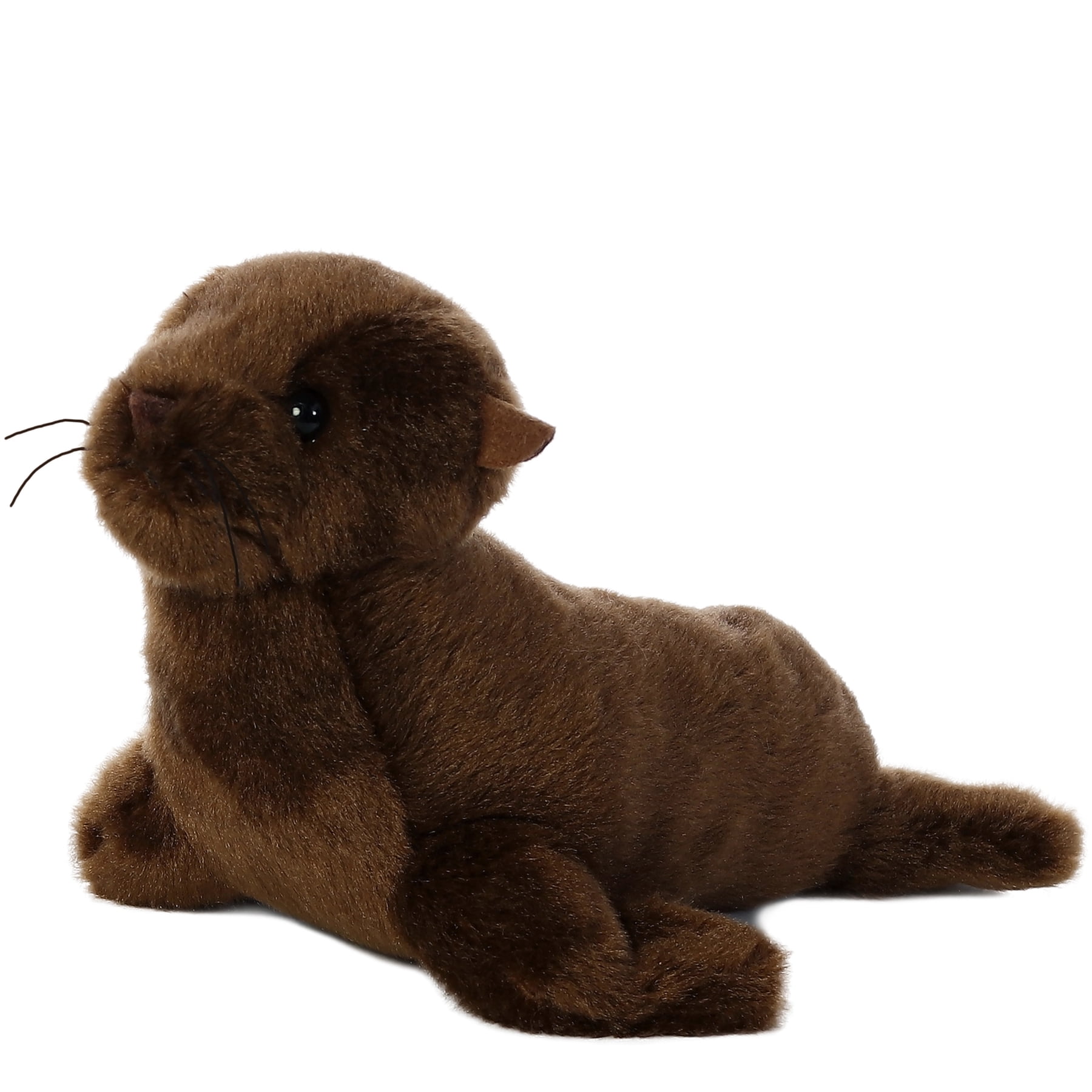 Sea Otter ROBBE 55cm GRIGIO flapsch morbido animale di peluche con foulard Baltico 