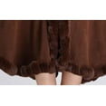 thumbnail image 6 of PIKADINGNIS Women Faux Fur Trim Poncho Wrap Warm Winter Sweater Cardigan Cold Weather Shawl Coat, 6 of 6