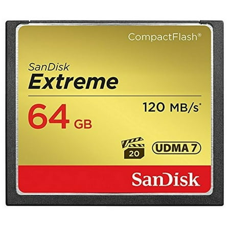 UPC 619659123710 product image for Sandisk Extreme CompactFlash 64GB Memory Card, UDMA 7, Up to 120 MB/s Read Speed | upcitemdb.com