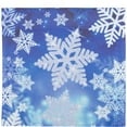 thumbnail image 5 of Northlight Sparkling Snowflakes "Merry Christmas" Outdoor House Flag - 28" x 40", 5 of 7