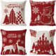 thumbnail image 1 of piezas Funda de cojín de almohada de Navidad Algodón Lino Navidad Decorativo Cojín de invierno Cojín Castillo Muñeco de nieve Funda de almohada cuadrada 45x45 cm JFHHH pequeña, 1 of 1