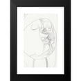 thumbnail image 2 of Samuel Jessurun de Mesquita 16x24 Black Modern Framed Museum Art Print Titled - Oval with a Head in Profile to the Right, Two Legs and a Head with Closed Eyes (1943-11-24), 2 of 5
