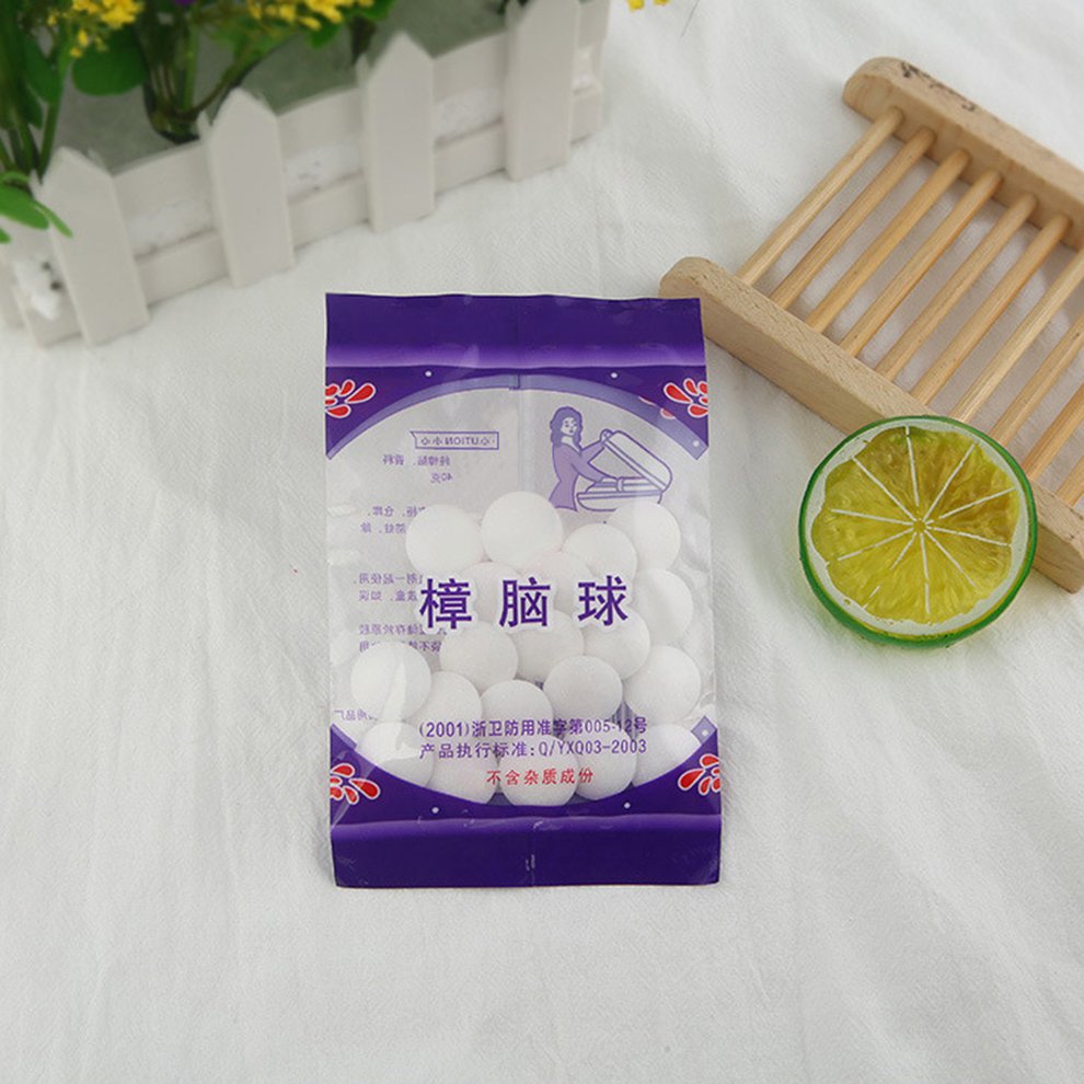 TINGYI Natural Camphor Ball Camphor White Mothballs Moth Ball Insect