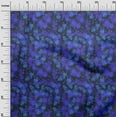 thumbnail image 3 of oneOone Polyester Spandex Dark Dusty Blue Fabric Abstracts Craft Projects Decor Fabric Printed By The Yard 56 Inch Wide, 3 of 6