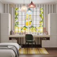 thumbnail image 6 of Curtains 84 Inches Long 2 Panels, Lemon Gnomes Grommets Window Treatment Curtain, Summer Country Yellow Fruit Wooden Plaid Thermal Curtains Drapes for Living Room/Bathroom, 6 of 9