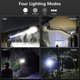 thumbnail image 5 of Led Rechargeable Headlamps, 90000 Lumen Super Bright Headlamp Flashlight 90adjustable 4 Modes Ipx5 Waterproof Usb Rechargeable Head Lamp, 5 of 5