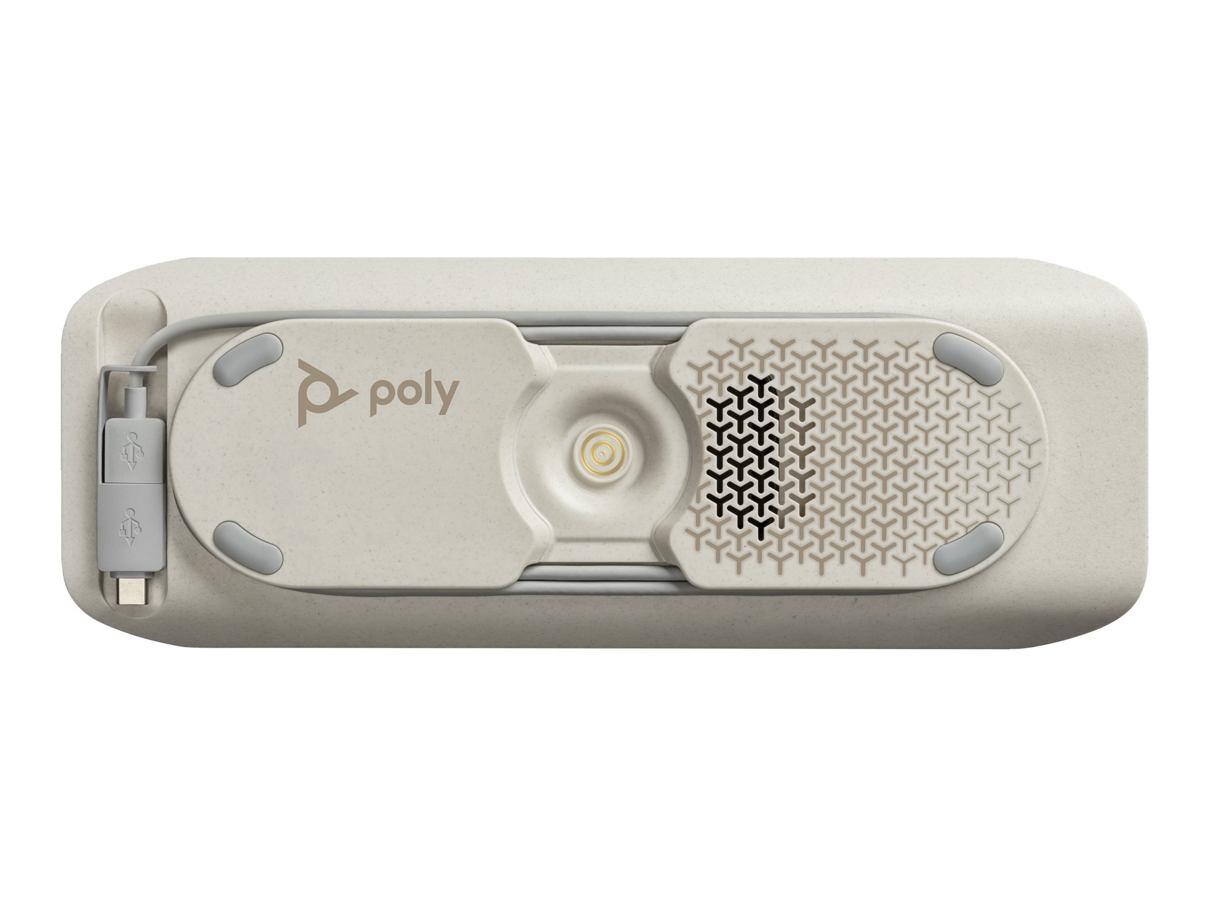 HP Poly Sync 40+ Speakerphone - USB - Microphone - Battery - Silver