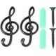 thumbnail image 1 of 2pcs ganchos musicales de nota ganchos de pared vintage ganchos decorativos gancho de colgilla de pared, 1 of 5