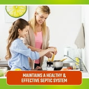 CLR Healthy Septic System Tank Treatment, Industrial Strength, EPA Safer Choice, 7 Treatments per 28 fl oz Jug