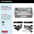 thumbnail image 6 of DELTA Rivet 32 Workstation Kitchen Sink Undermount16 GaugeStainless Steel Single Bowl withWorkFlow Ledge and Accessories, 6 of 17