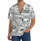 thumbnail image 1 of Balery Country Farm Scene Camisa Casual de Manga Corta con Botones para Hombre, Texturizada, Estilo Cubano, para Playa, Verano-Small, 1 of 5