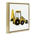 thumbnail image 4 of Stupell Industries Yellow Simple Bulldozer Transportation Painting Gold Floater Framed Canvas Art Print Wall Art, 25 x 25, 4 of 10