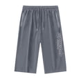thumbnail image 2 of Men Capri Pants Athletic Quick Dry Mens Shorts Casual Tennis Shorts for Men with Drawstring, 2 of 4