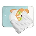 thumbnail image 6 of Xecao Corgi With Towel Ans Slice Cucumber 2-Piece Vintage Seamless Anti-Skid Mat Set, featuring a stylish pattern for a safe and elegant toilet rug experience, 6 of 6
