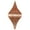 Rose Gold, variant on Vickerman 8" Emerald Candy Glitter Net Drop Christmas Ornament