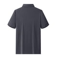 thumbnail image 4 of Men's Waffle Textured Polo Shirts Summer Short Sleeve Button Golf Shirt Stretch Moisture Wicking Performance Tee Collared Top, 4 of 5