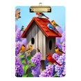 thumbnail image 6 of ALAZA Plastic Clipboard A4 Letter Size Decorative Clipboards for Students Women Men 9" x 12.5" Colorful Birds Lavenders-2, 6 of 6