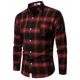 thumbnail image 1 of Camisa A Cuadros Informal De Manga Larga Para Hombre, 1 of 6