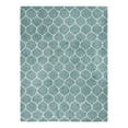 thumbnail image 3 of Unique Loom Trellis Shag Collection Area Rug - Ruby (10' 8" x 14' Rectangle Light Blue/Ivory), 3 of 12